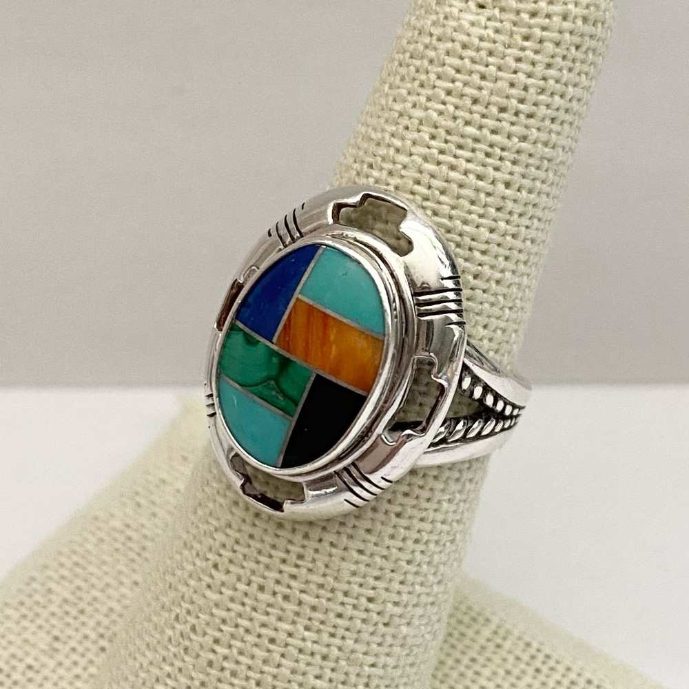Carolyn Pollack 925 Sterling Silver Vintage Ring Sz 6